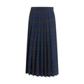 Burberry | Blue Polyester Long Skirt