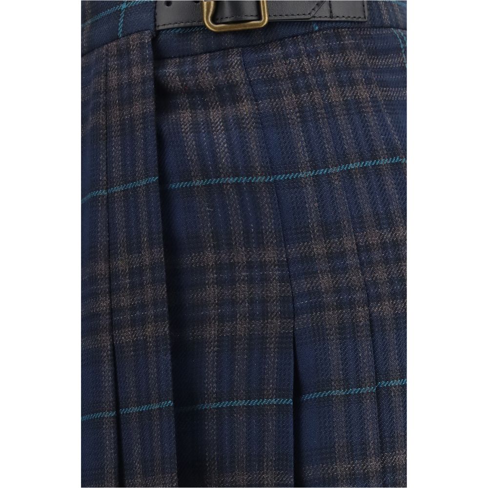 Burberry | Blue Polyester Long Skirt