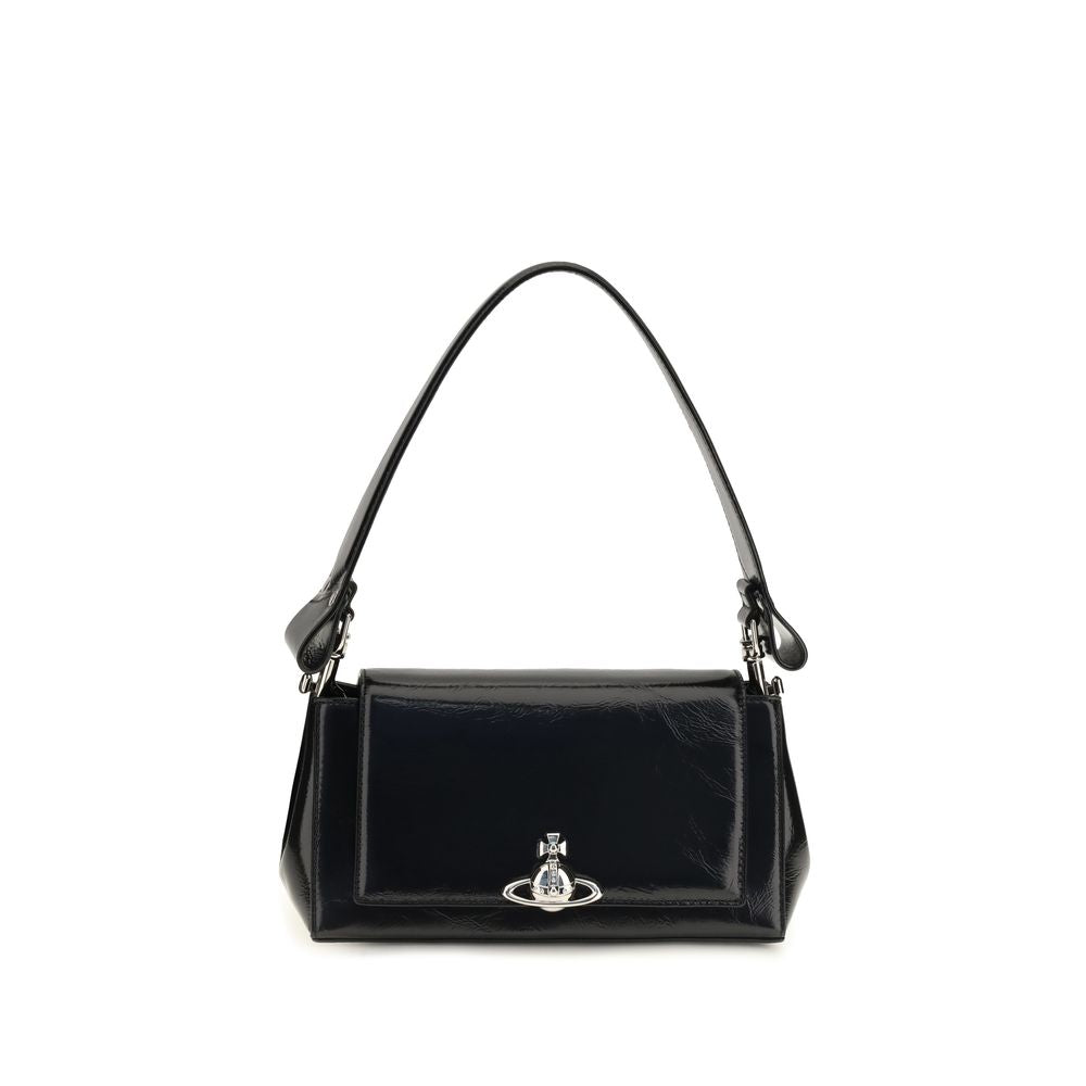 Vivienne Westwood | Black Calf Leather Bos Taurus Shoulder Bag