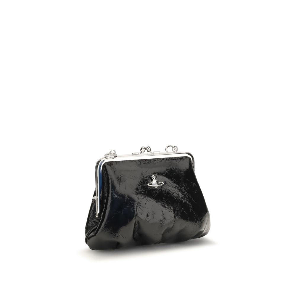 Vivienne Westwood | Black Calf Leather Bos Taurus Handbag