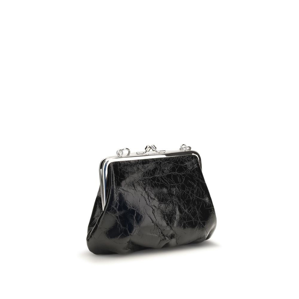 Vivienne Westwood | Black Calf Leather Bos Taurus Handbag