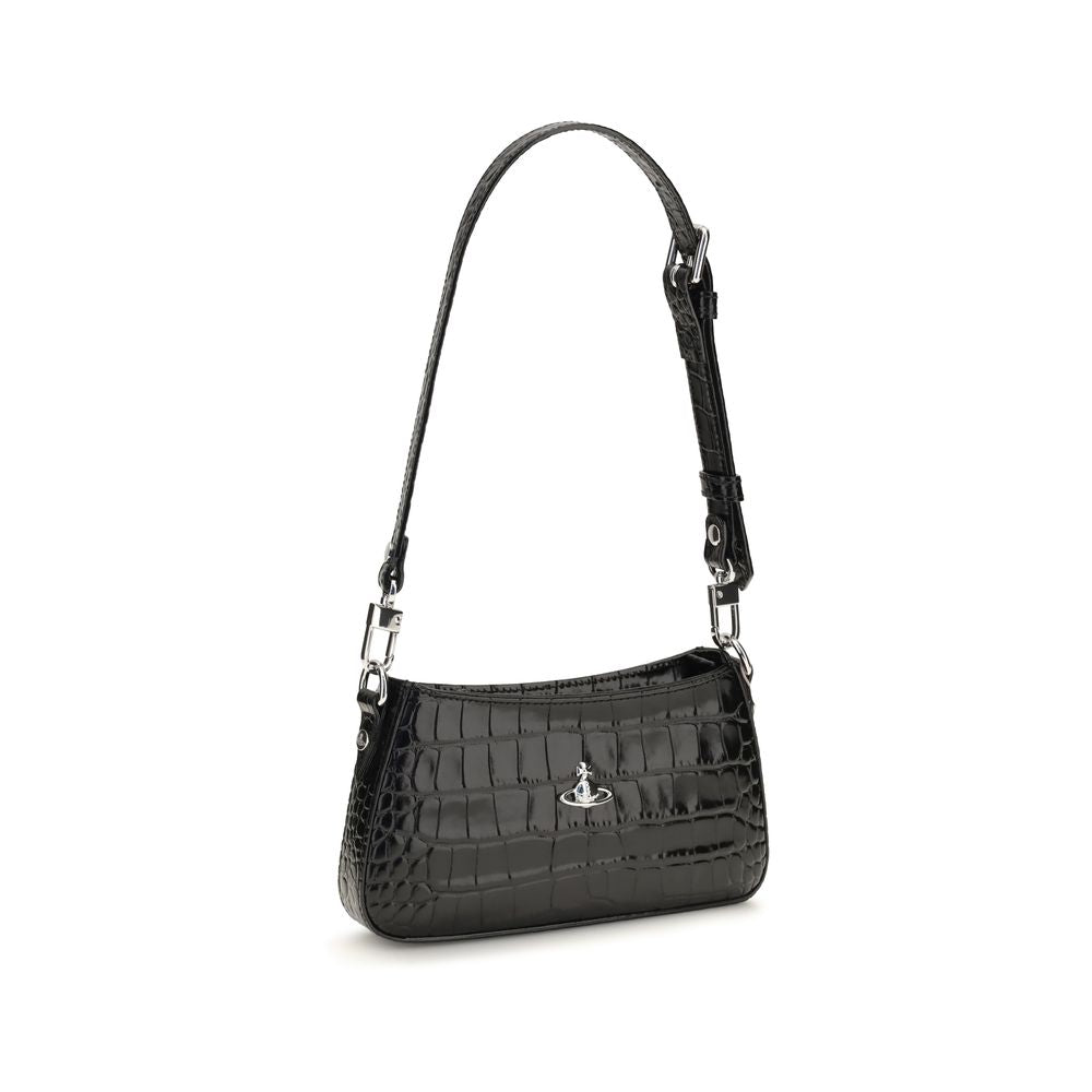 Vivienne Westwood | Black Calf Leather Bos Taurus Shoulder Bag