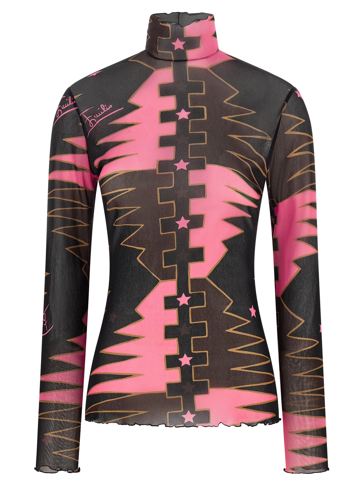 Emilio Pucci | Multicolor Polyamide Long Sleeve T-Shirt