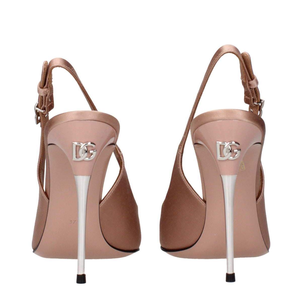 Dolce & Gabbana | Beige Satin High Heel Pumps