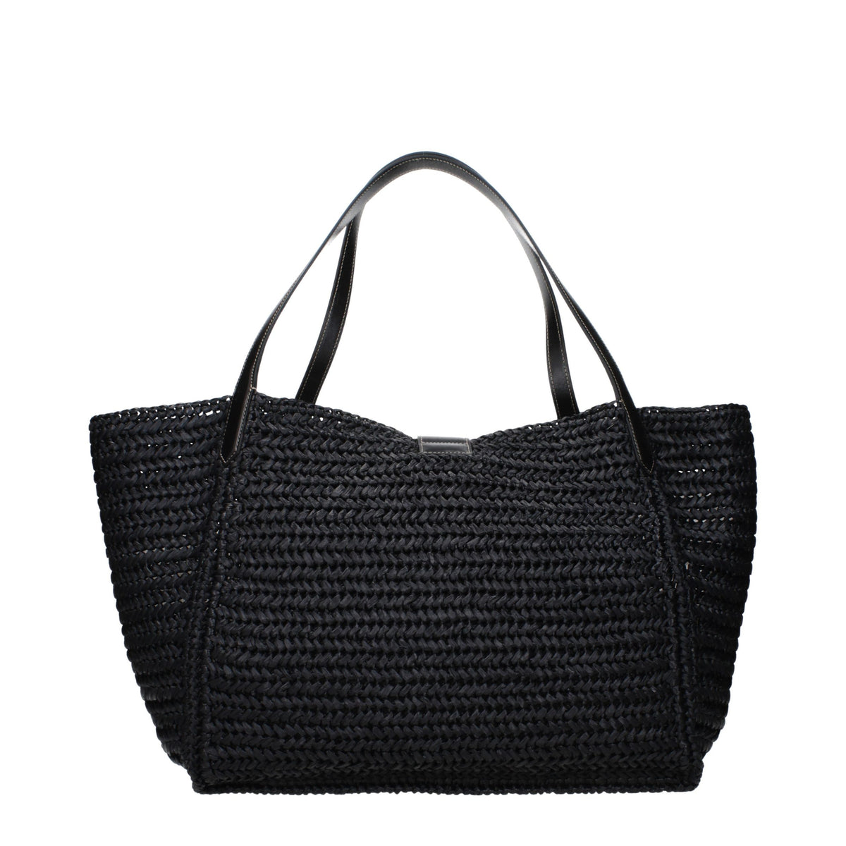 Tom Ford | Black Raffia Shoulder Bag
