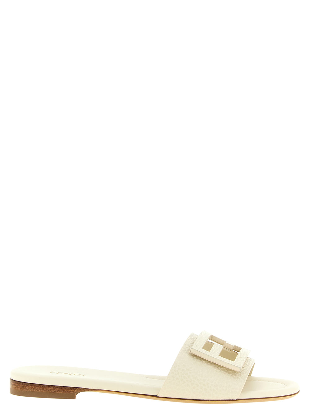 Fendi | White Calfskin Slides