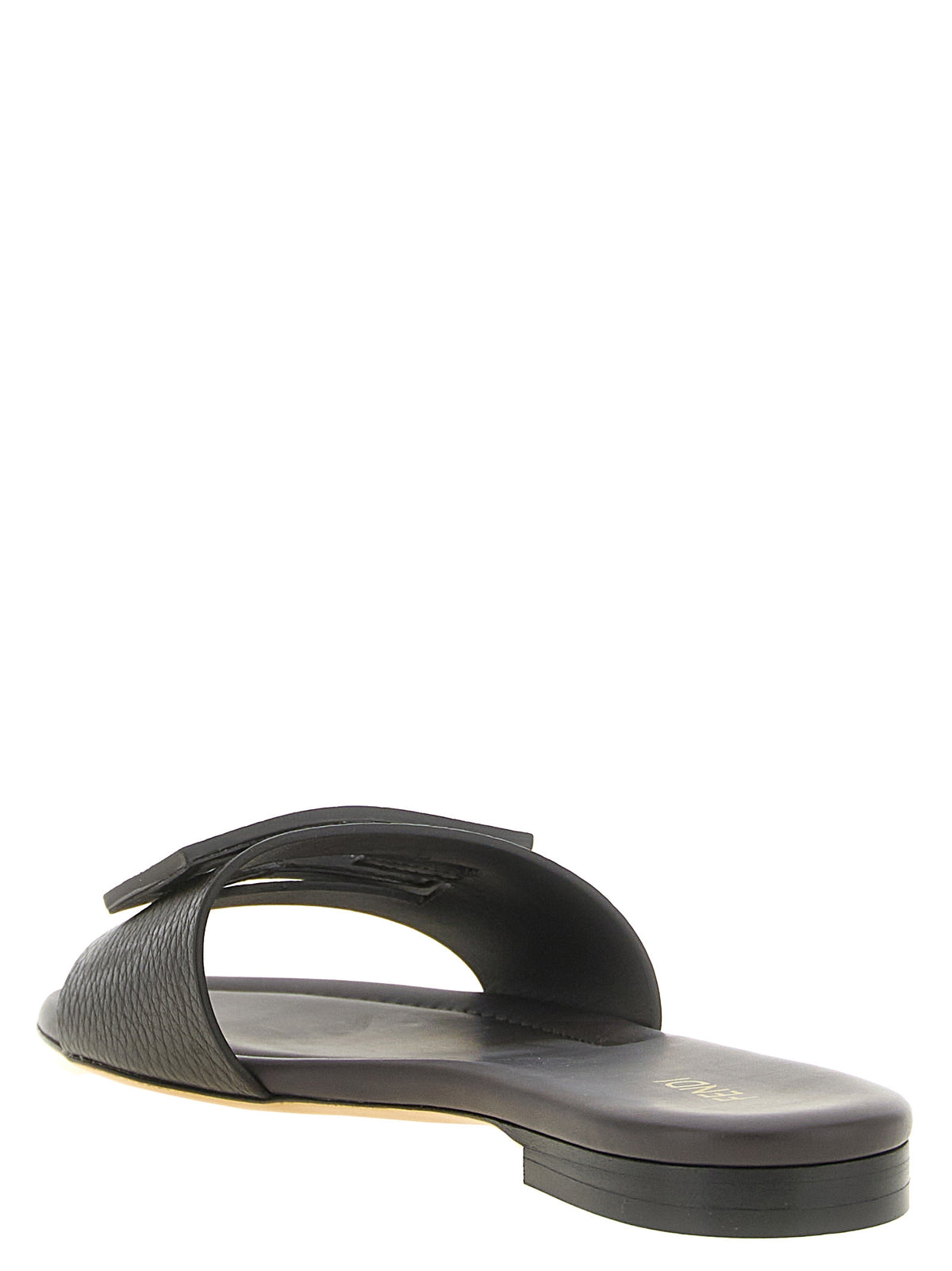 Fendi | Brown Calfskin Slides