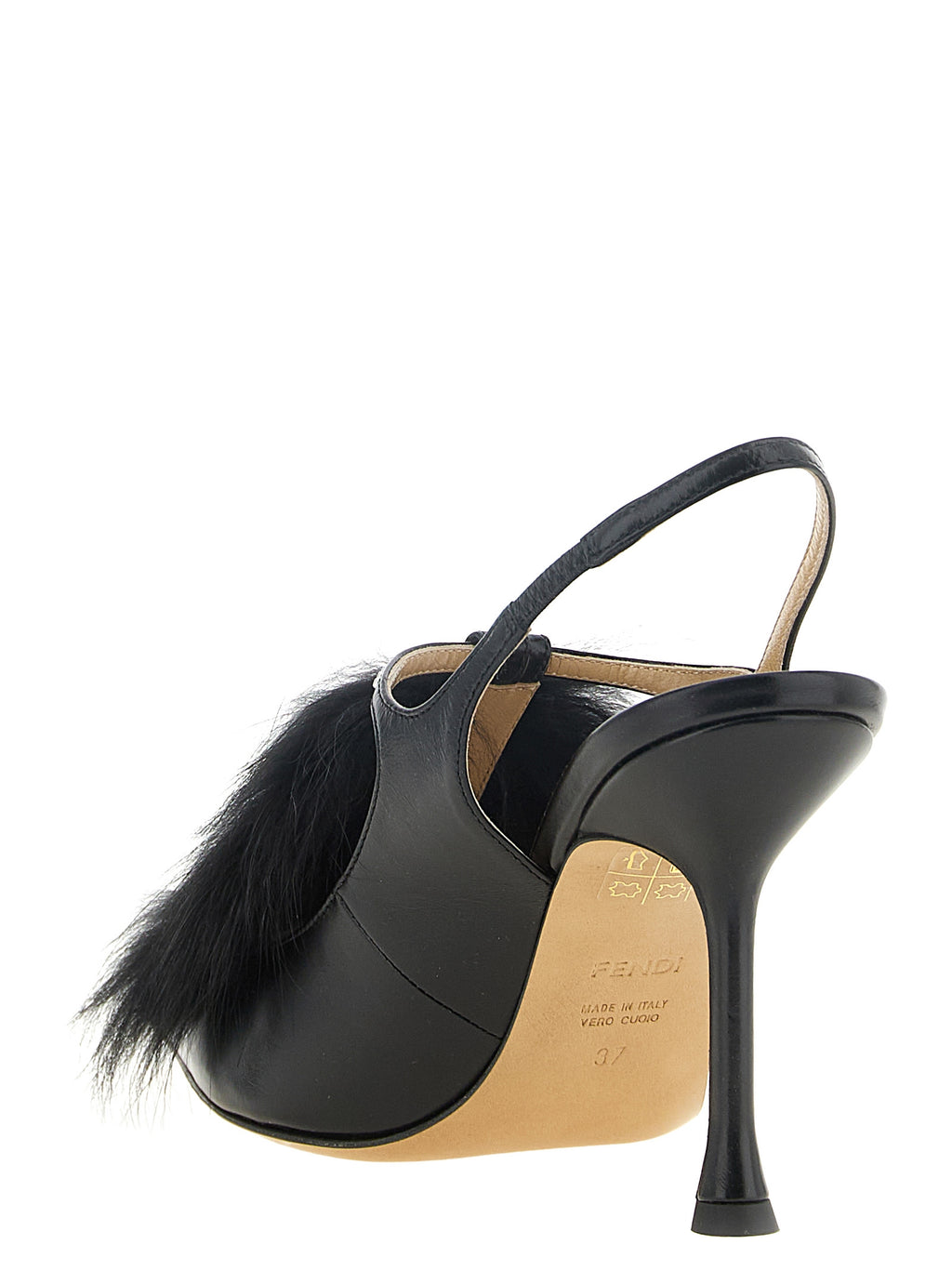 Fendi | Black Calfskin High Heel Pumps