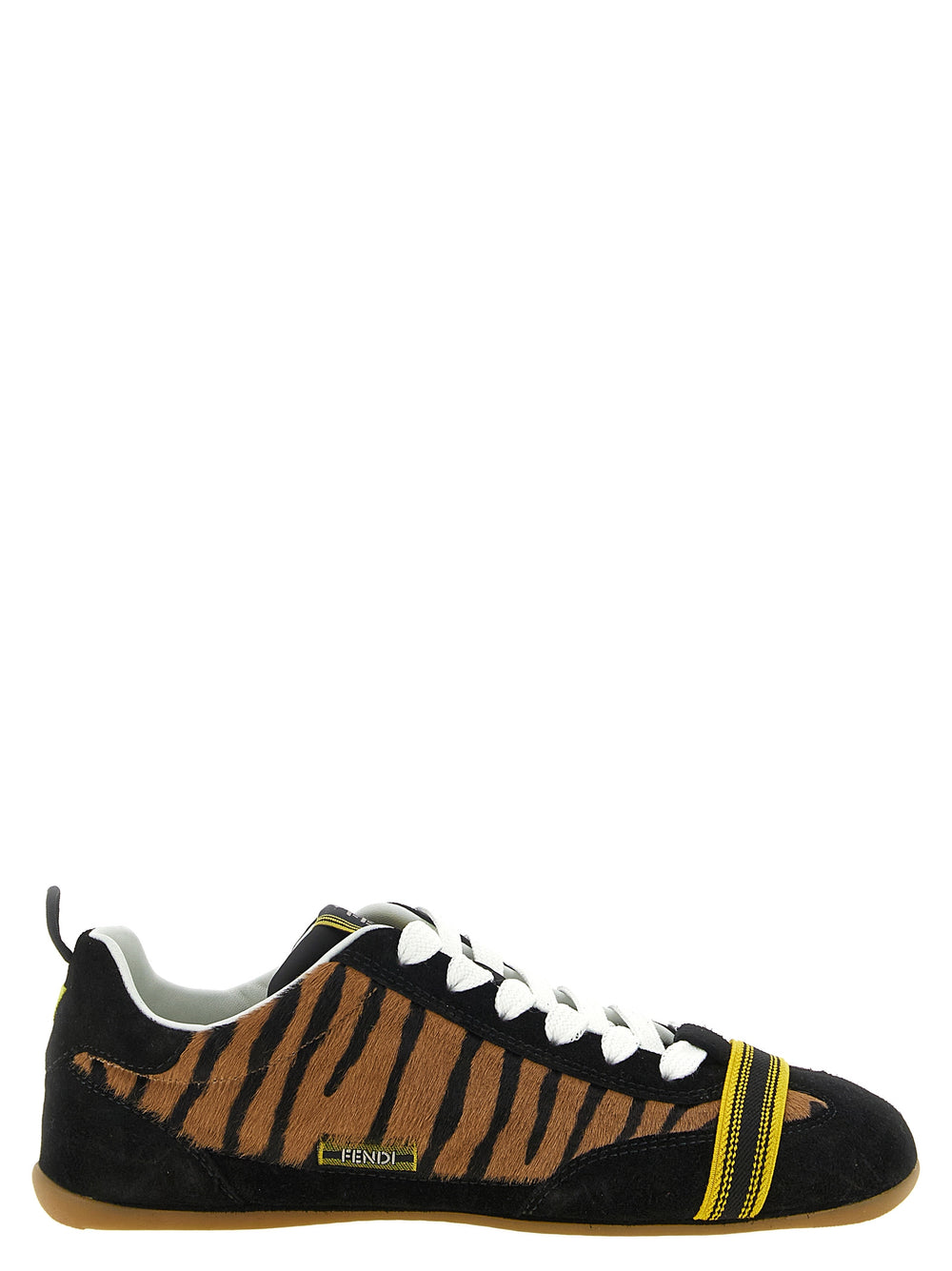 Fendi | Brown Calfskin Athletic Sneakers