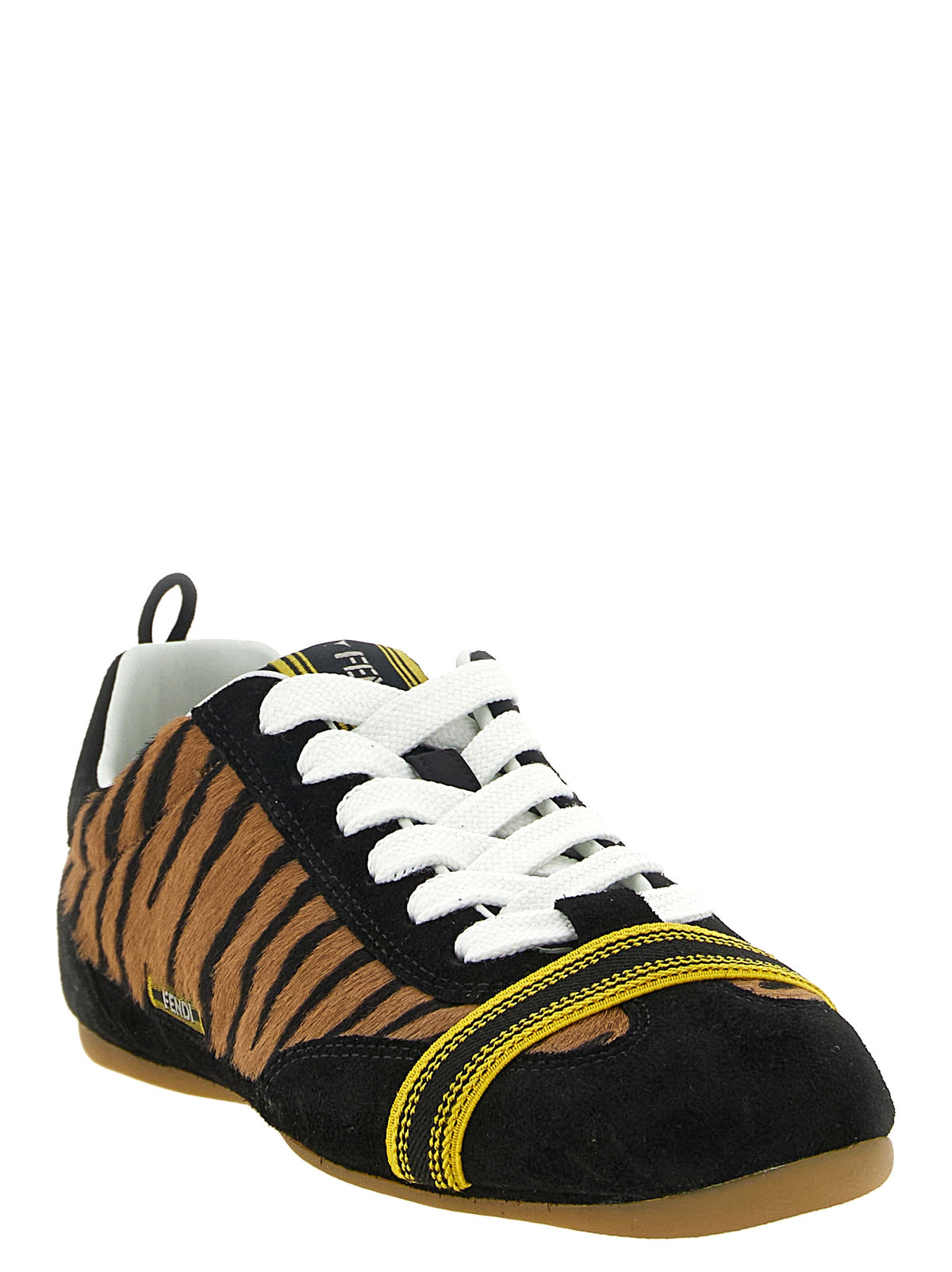 Fendi | Brown Calfskin Athletic Sneakers