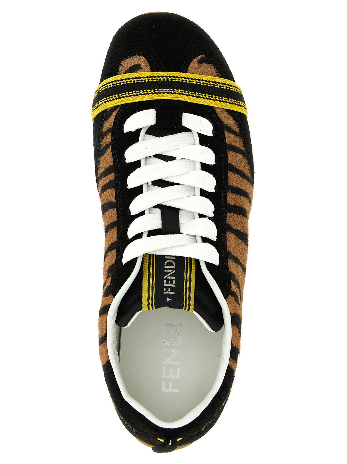 Fendi | Brown Calfskin Athletic Sneakers