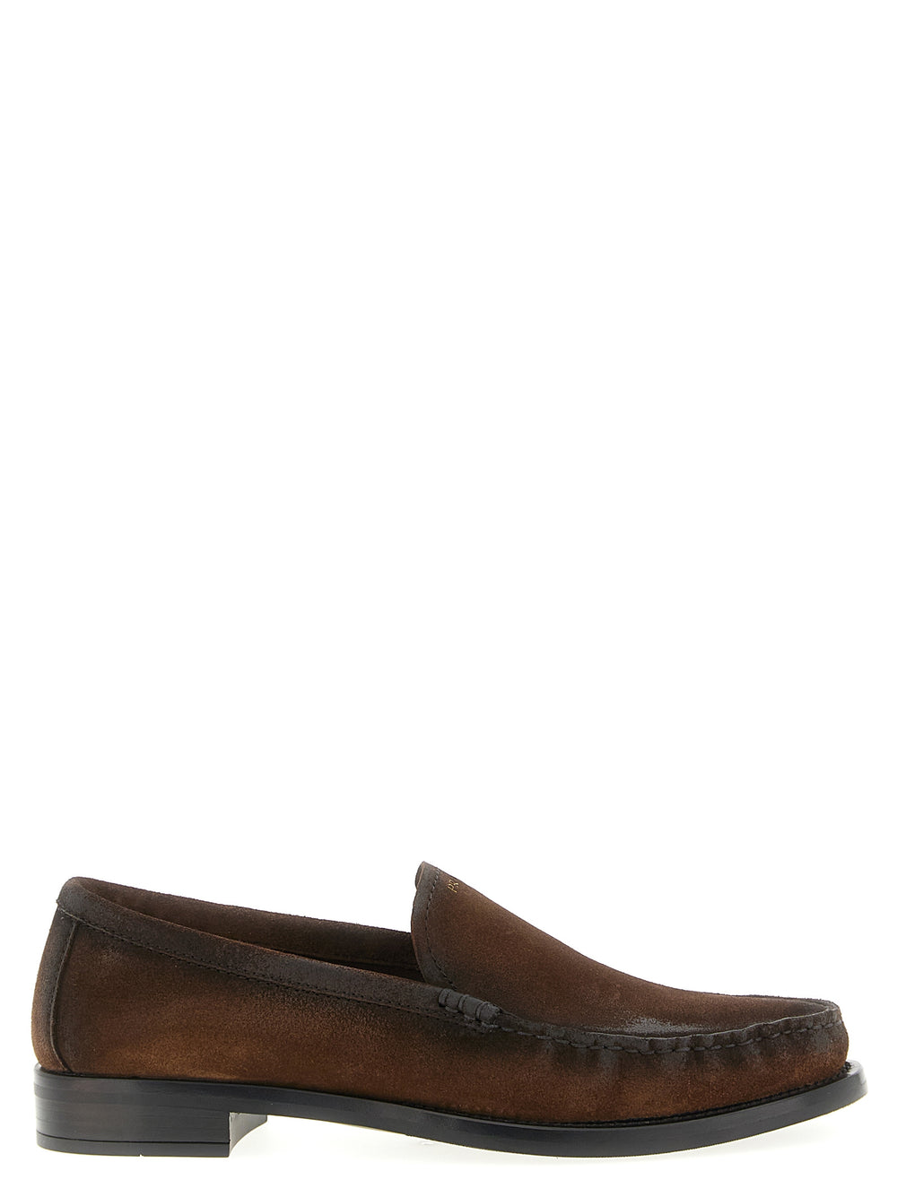 Prada | Brown Calfskin Slip-On Loafers