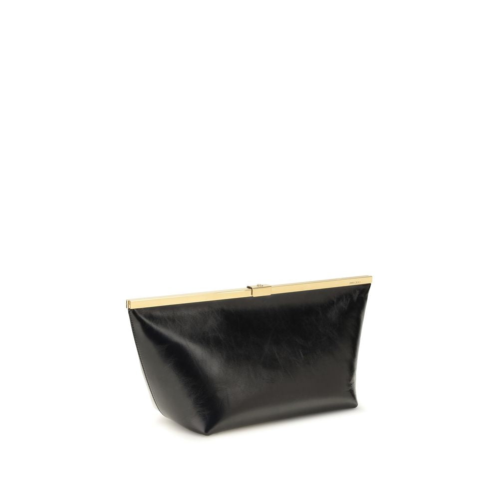 Jimmy Choo | Black Calf Leather Bos Taurus Clutch Bag