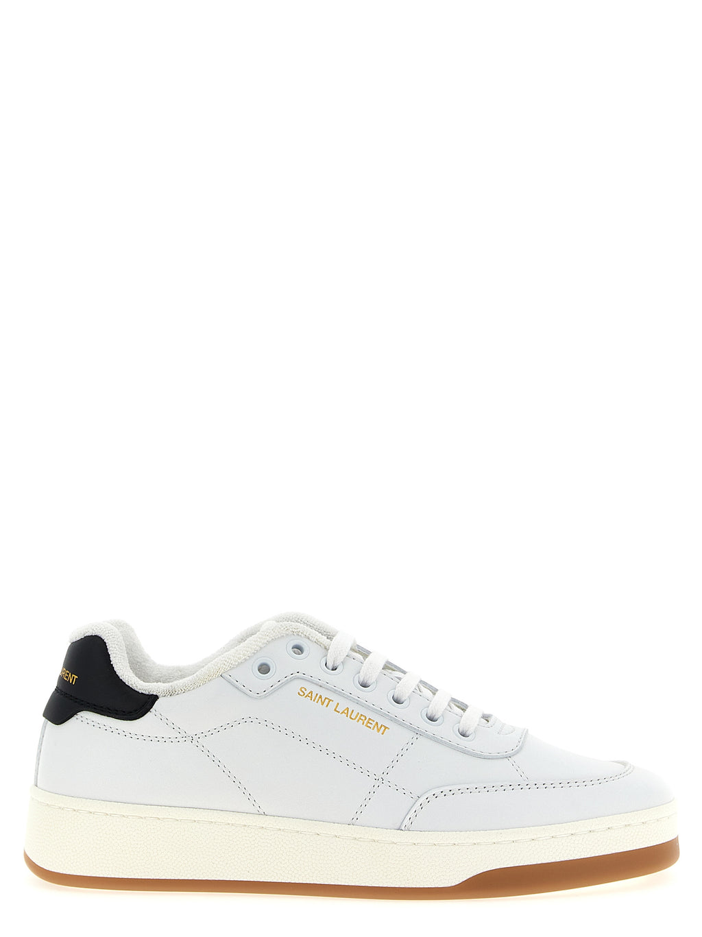 Saint Laurent | Bicolor Calfskin Low Top Sneakers