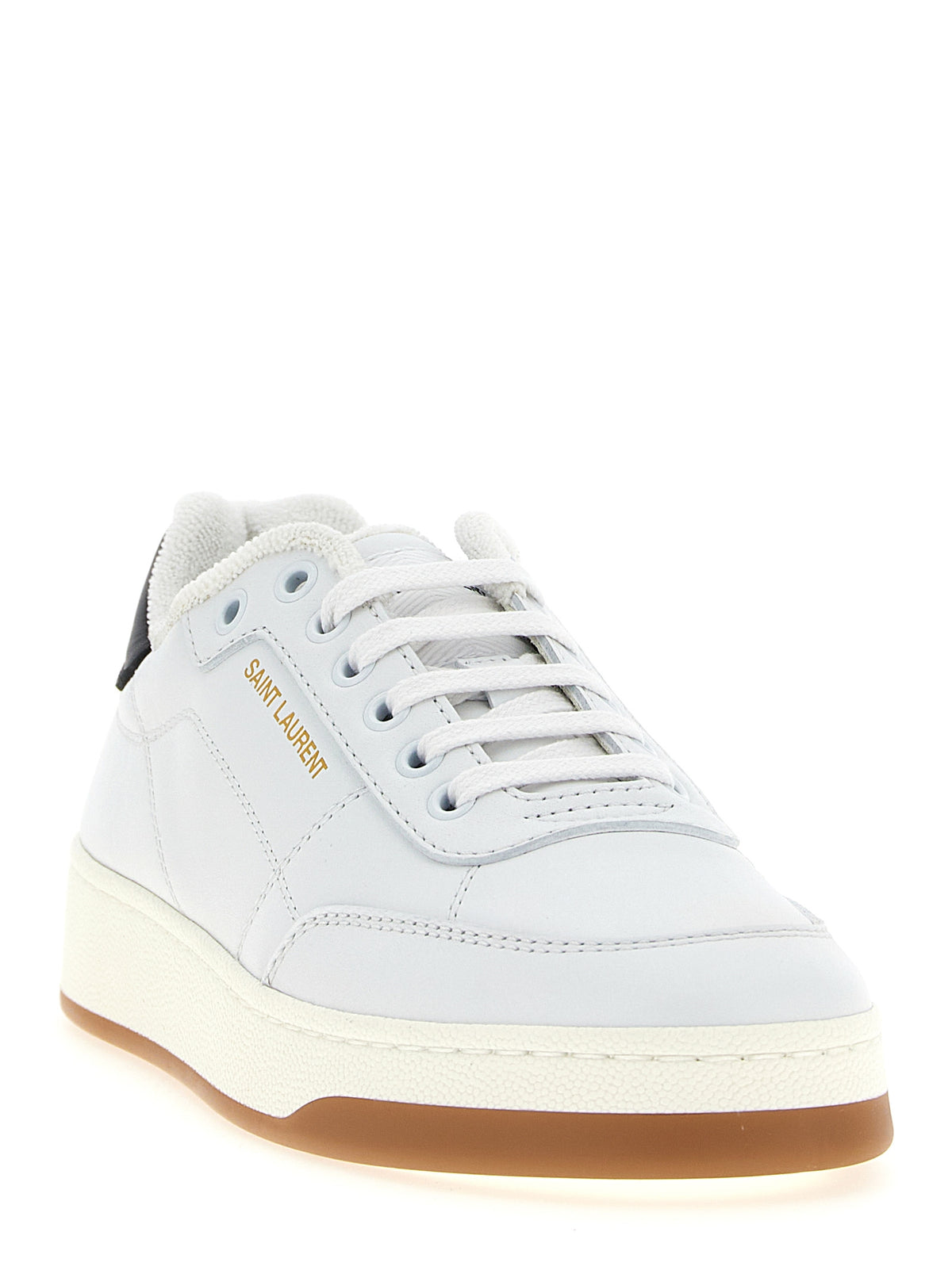 Saint Laurent | Bicolor Calfskin Low Top Sneakers