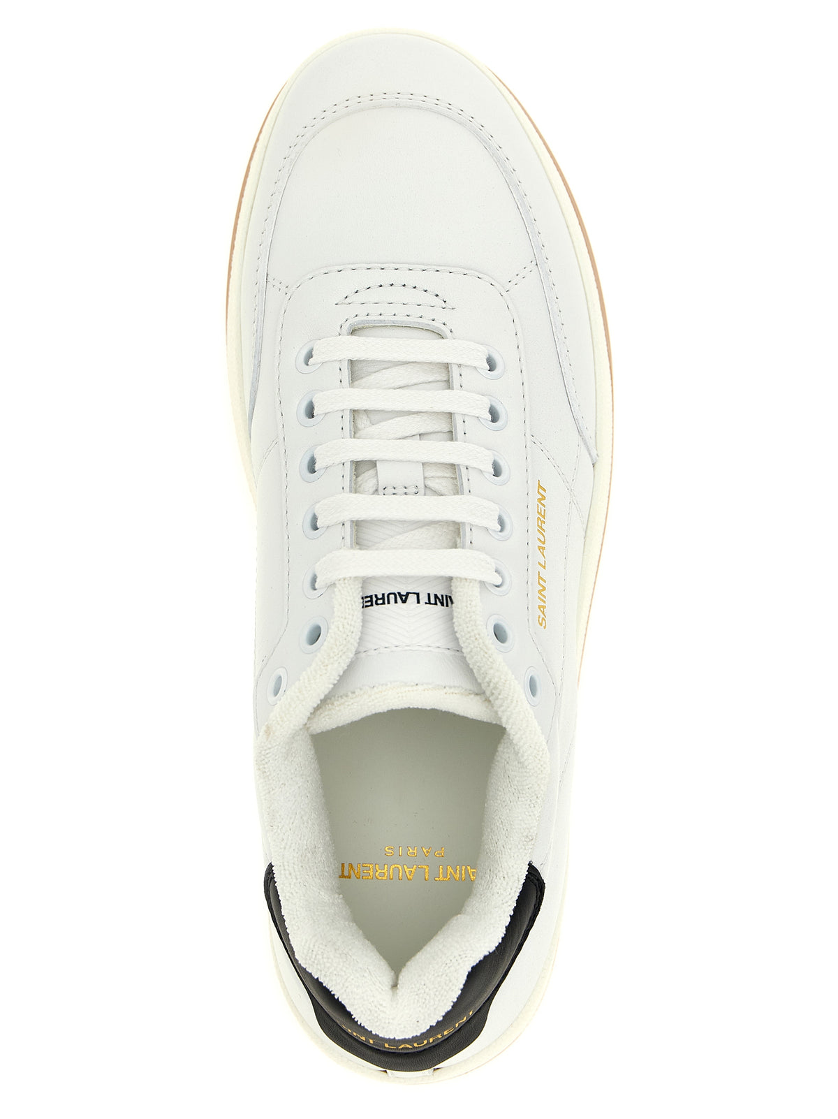 Saint Laurent | Bicolor Calfskin Low Top Sneakers