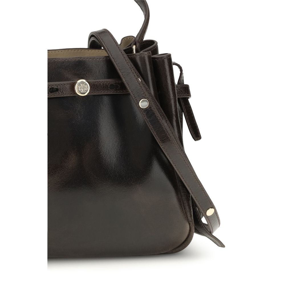 Tory Burch | Brown Calf Leather Bos Taurus Backet Bag