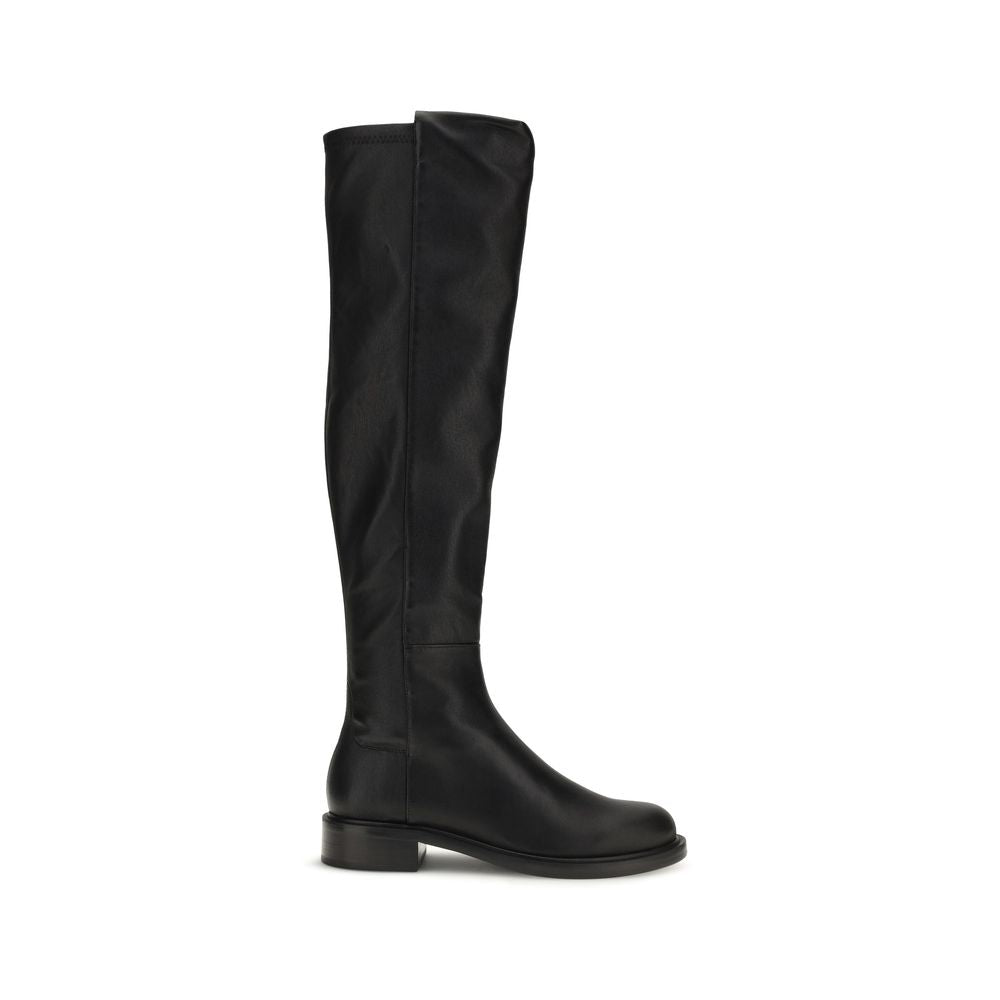 Stuart Weitzman | Black Napa Leather / Calf Bos Taurus Over The Knee