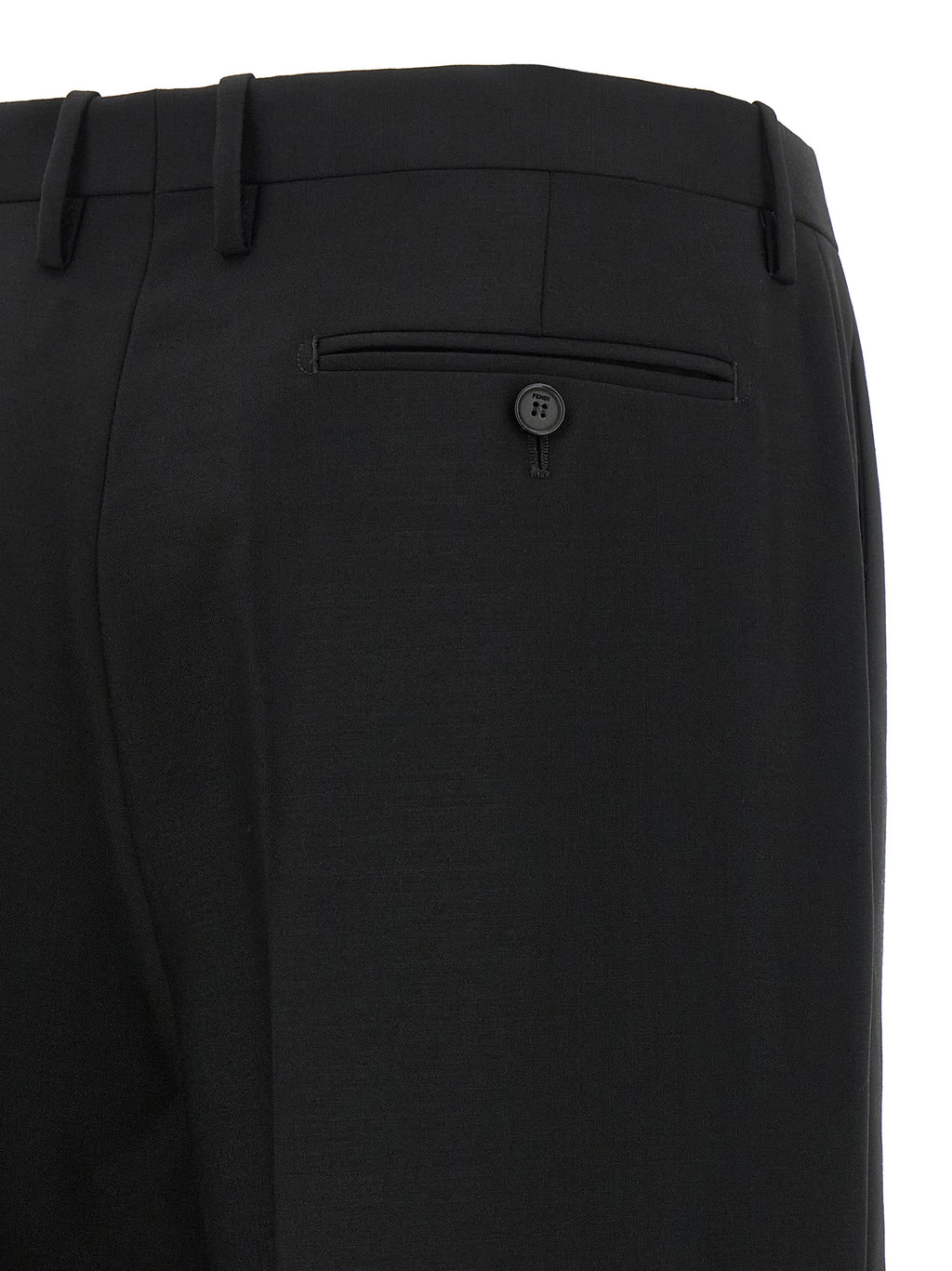 Fendi | Black Mohair Dress Pants