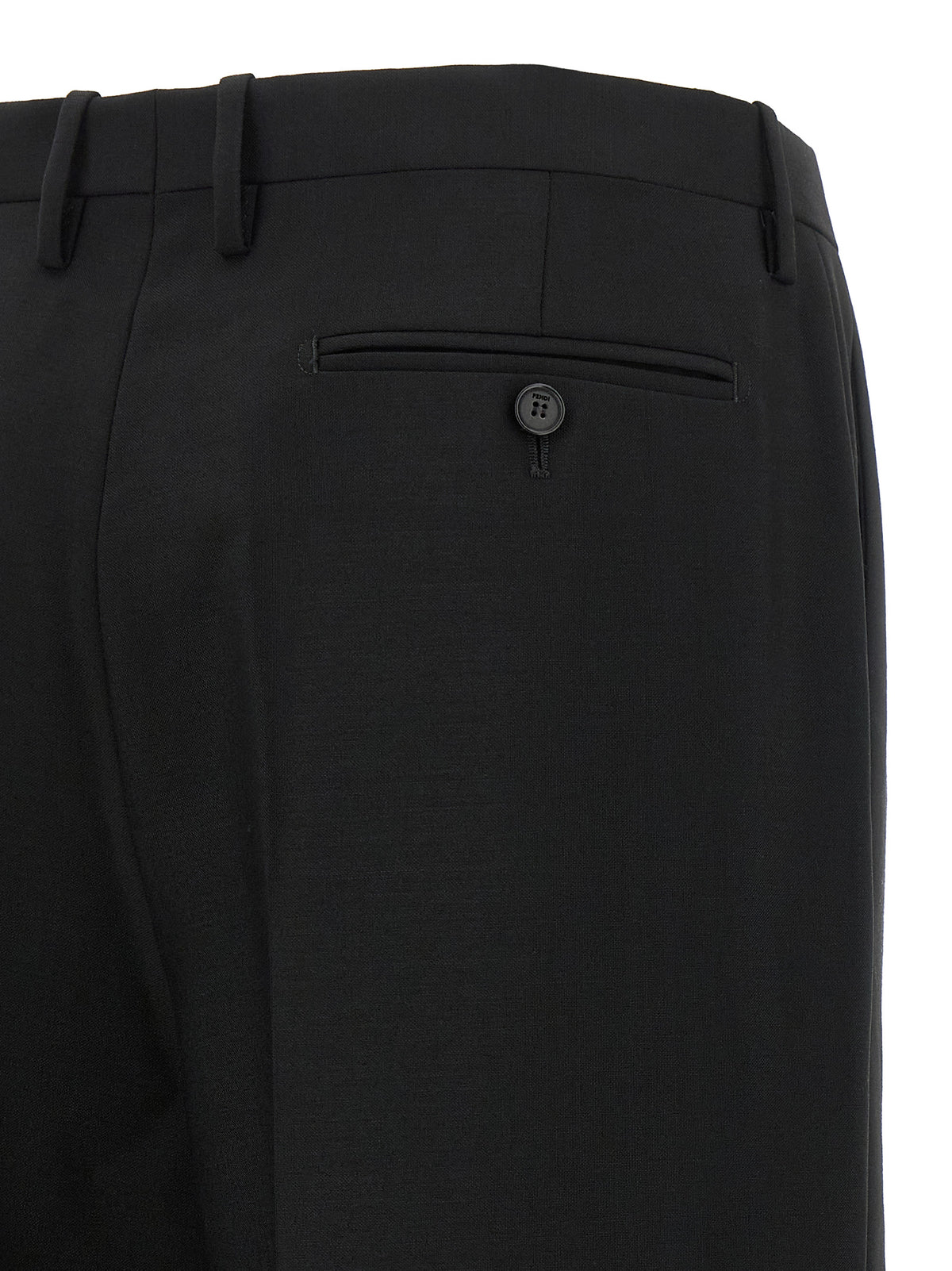 Fendi | Black Mohair Dress Pants
