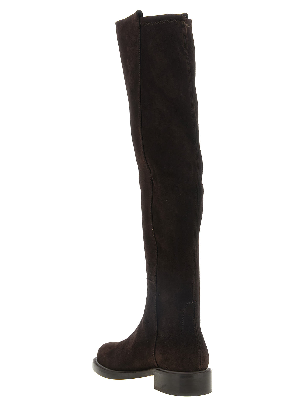 Stuart Weitzman | Brown Lamb Leather Over The Knee