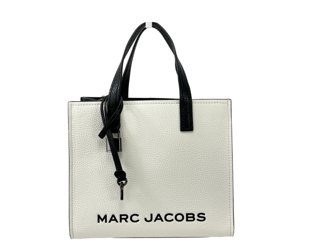 Marc Jacobs | Mini Grind White Black Leather Crossbody Bag