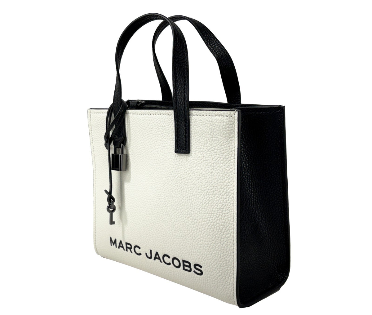 Marc Jacobs | Mini Grind White Black Leather Crossbody Bag