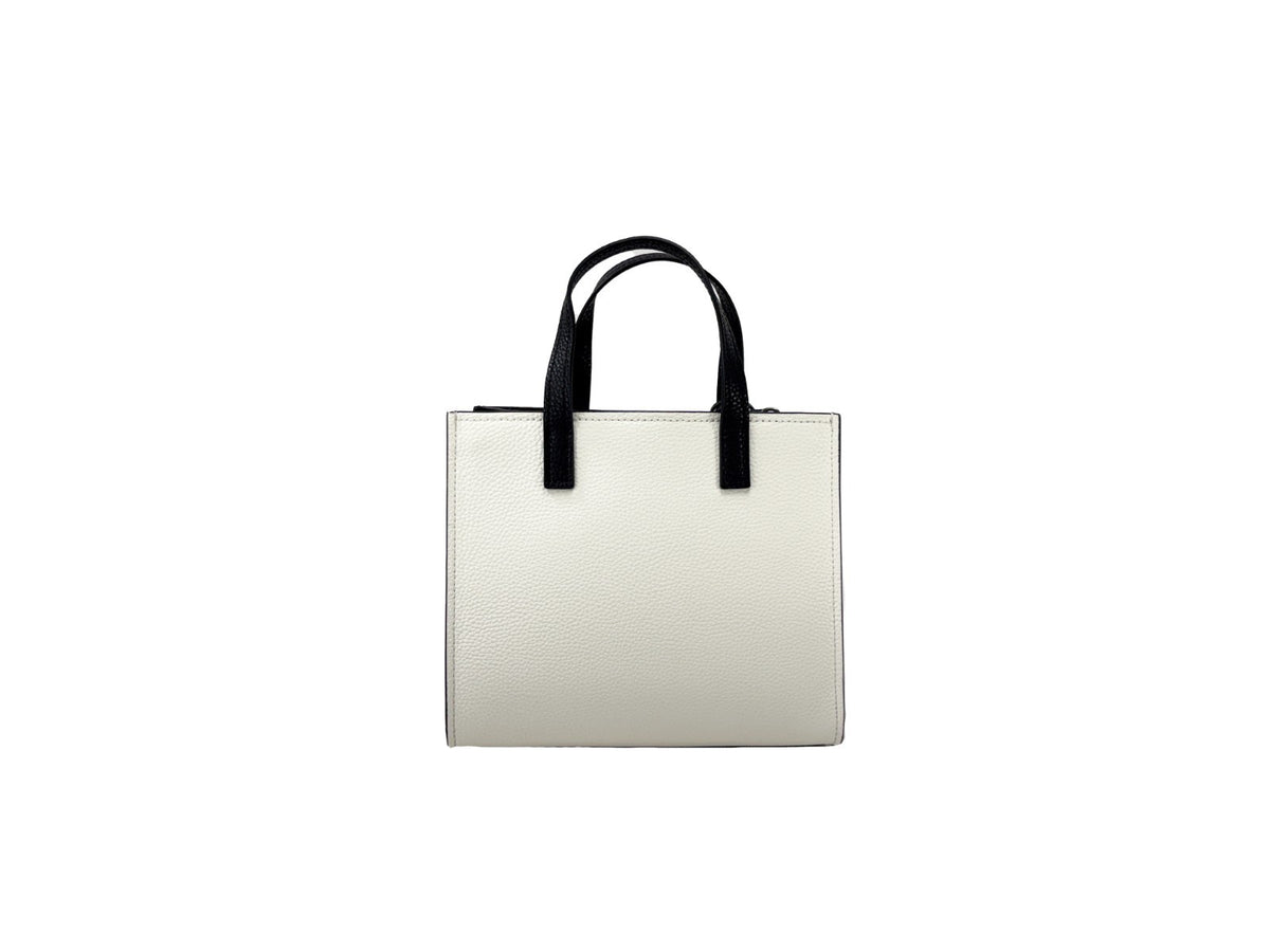 Marc Jacobs | Mini Grind White Black Leather Crossbody Bag