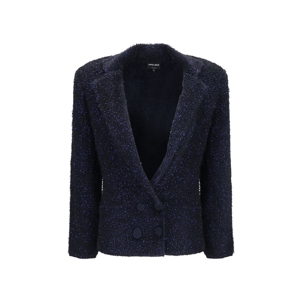Giorgio Armani | Blue Polyamide Blazer