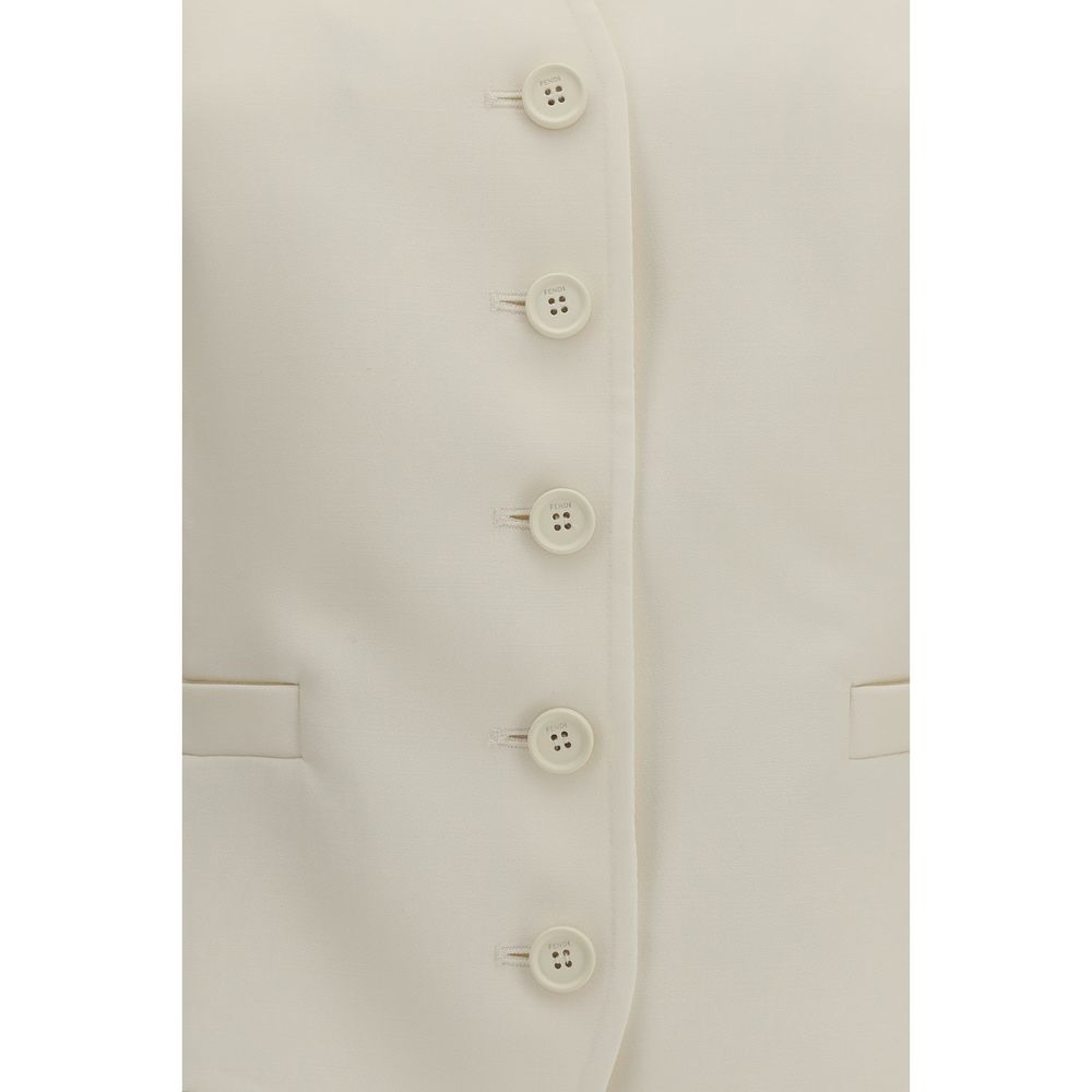 Fendi | Beige Wool Oves Aries Waistcoat