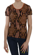 Just Cavalli | Snake Skin Print Short Sleeve Top T-shirt