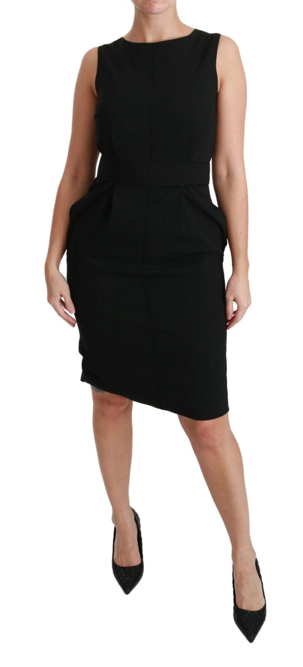 Dolce & Gabbana | Black Sheath Stretch Formal Dress