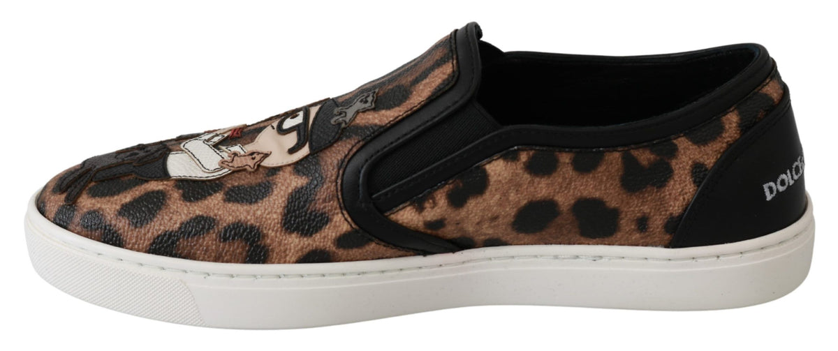 Dolce & Gabbana | Leather Leopard #dgfamily Loafers Shoes