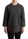 Dolce & Gabbana | Gray Embroidered Women Pullover Sweater