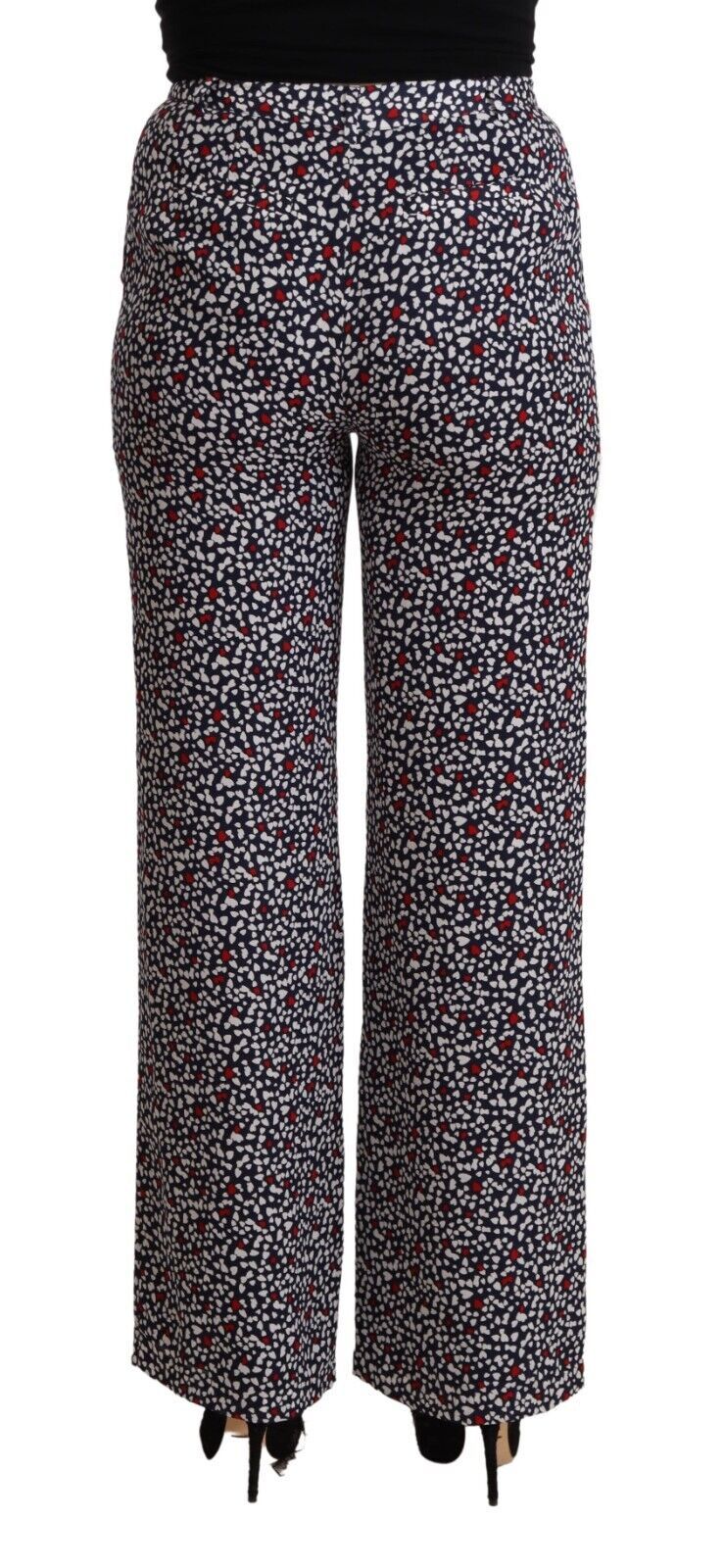 Michael Kors | Black High Waist Printed Straight Pants
