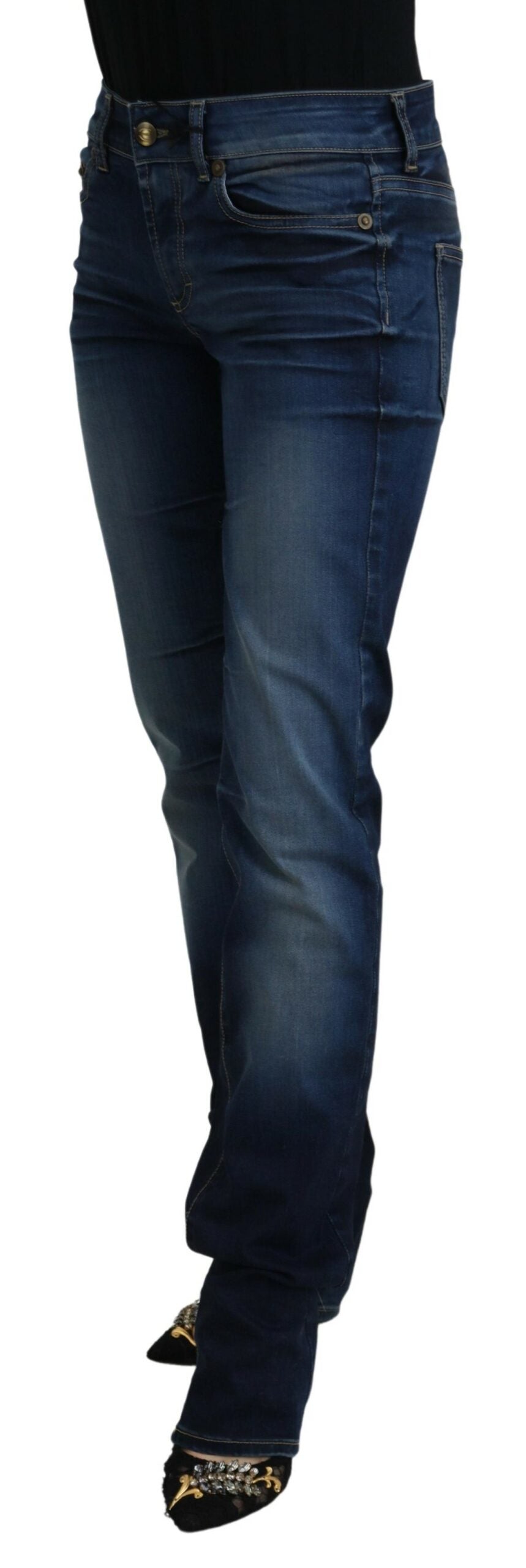 Just Cavalli | Blue Cotton Women Casual Denim Jeans
