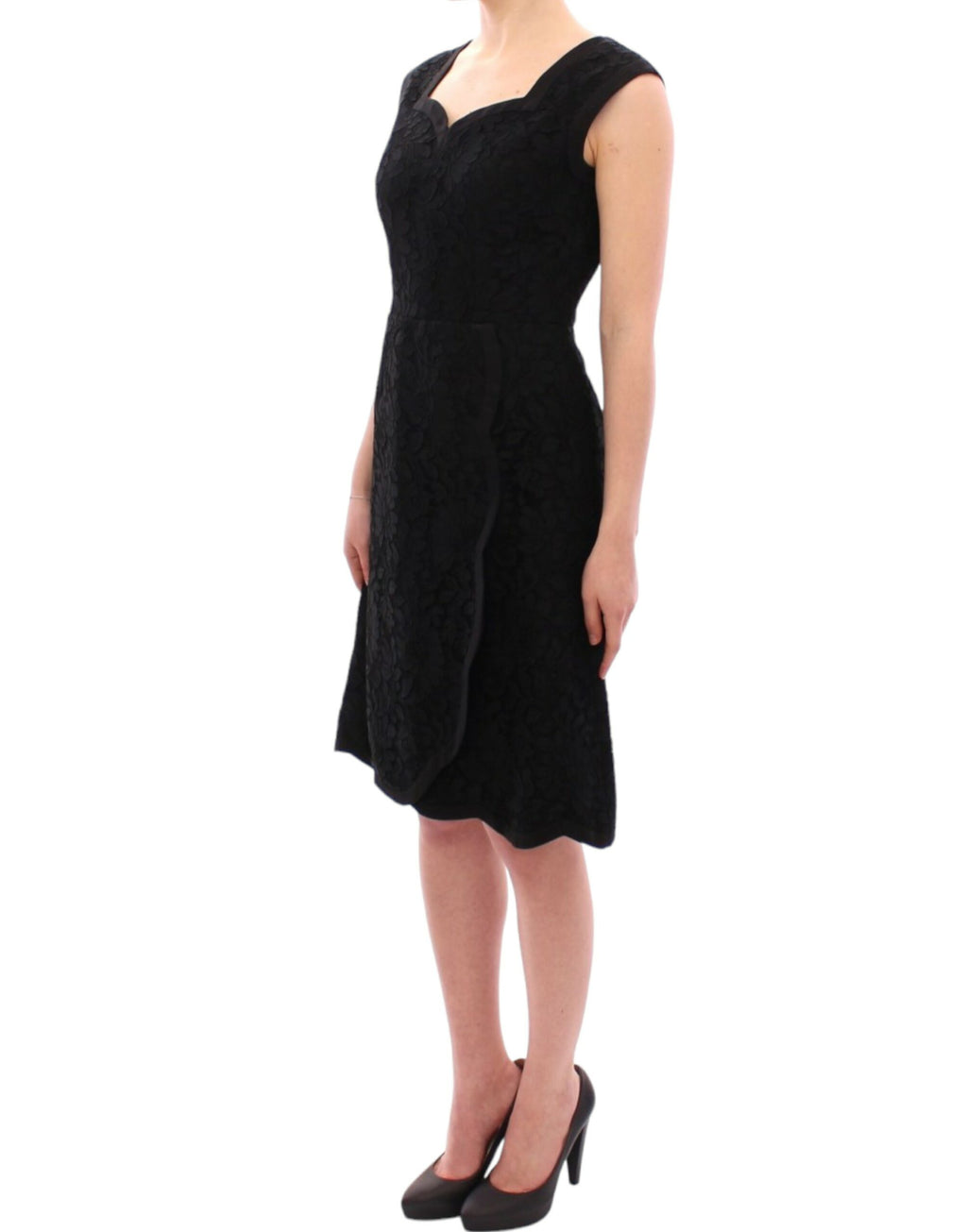 Dolce & Gabbana | Black floral lace sicily runway dress