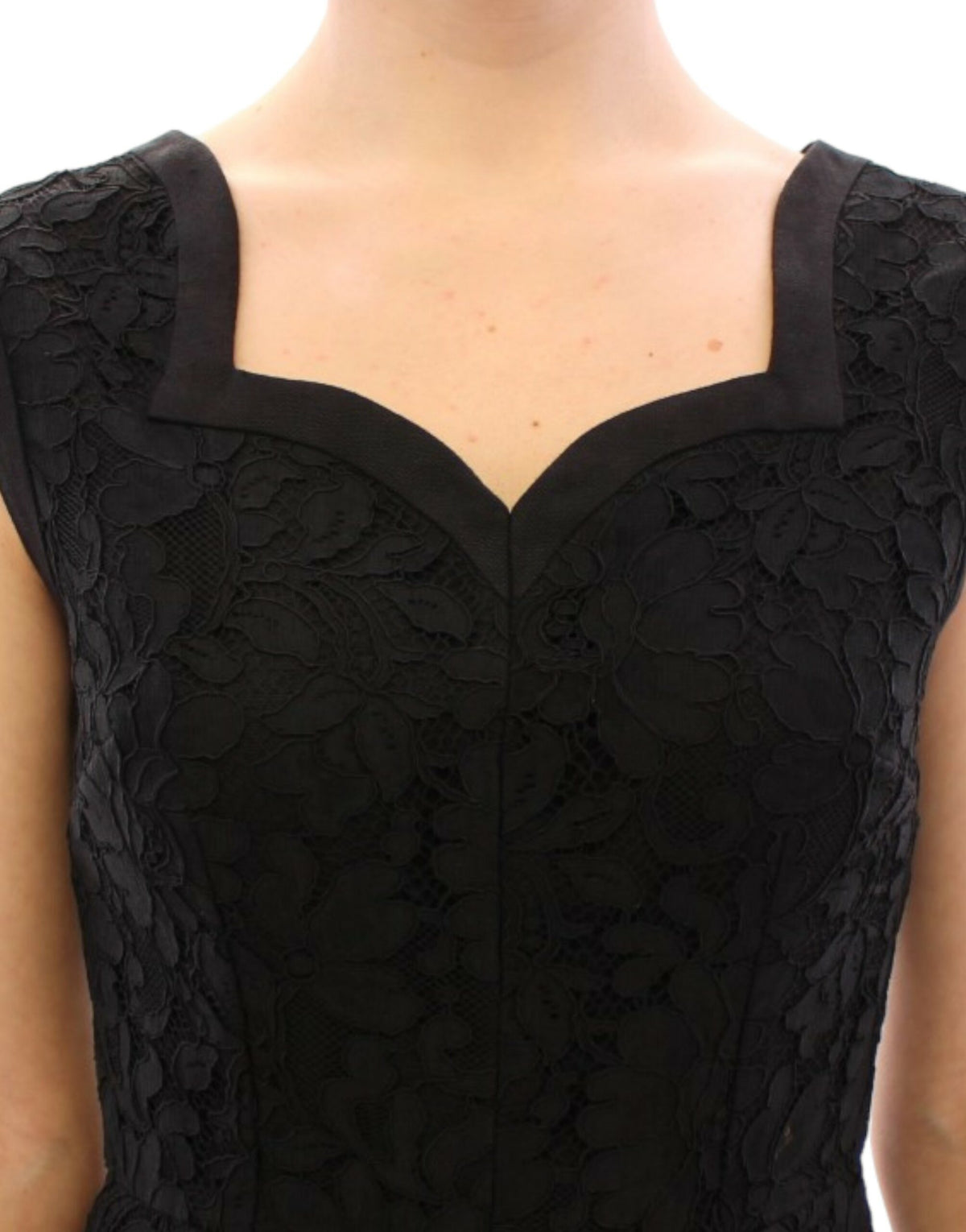 Dolce & Gabbana | Black floral lace sicily runway dress