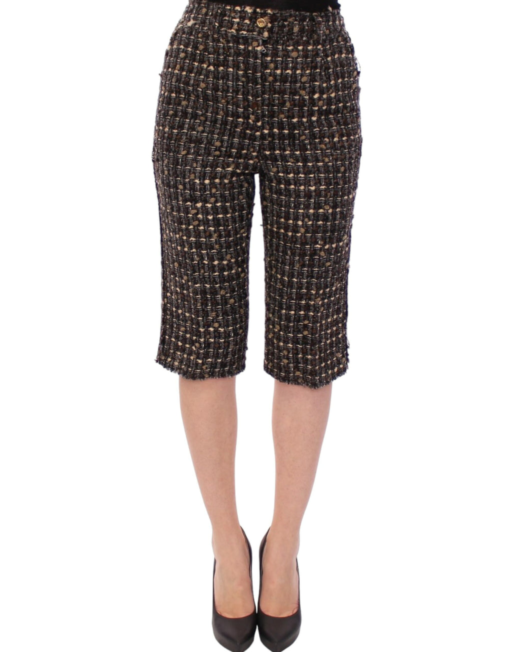 Dolce & Gabbana | Multicolor Wool Shorts Pants