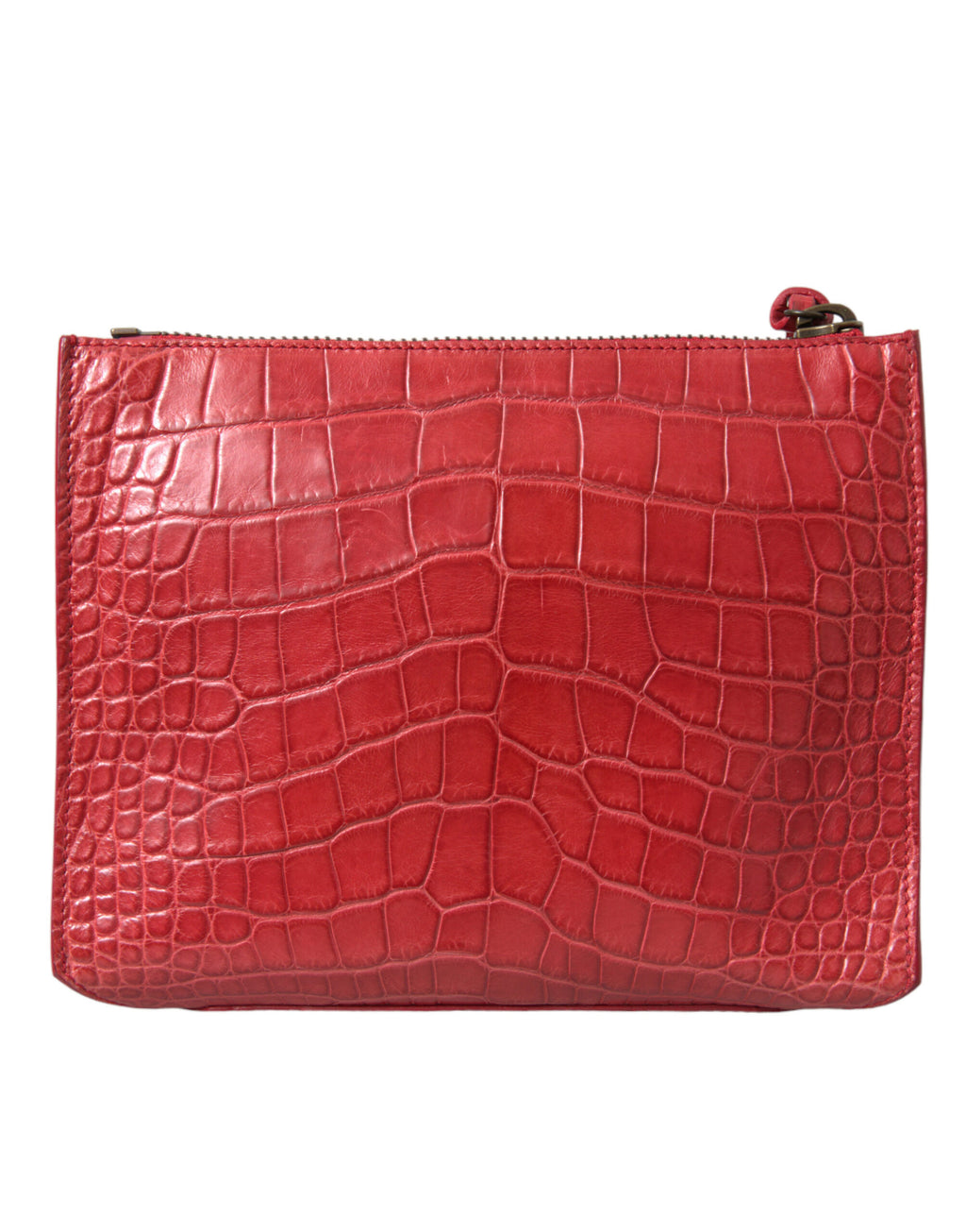 Balenciaga | Red Exotic Skin Leather Classic Pouch Purse Wristlet Bag
