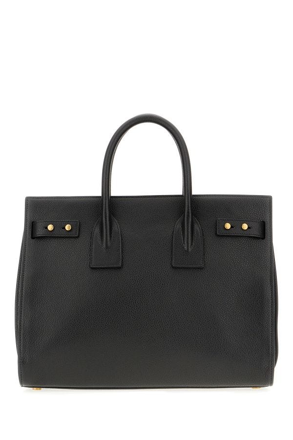 Saint Laurent | Black Calf Leather Sac De Jour Handbag