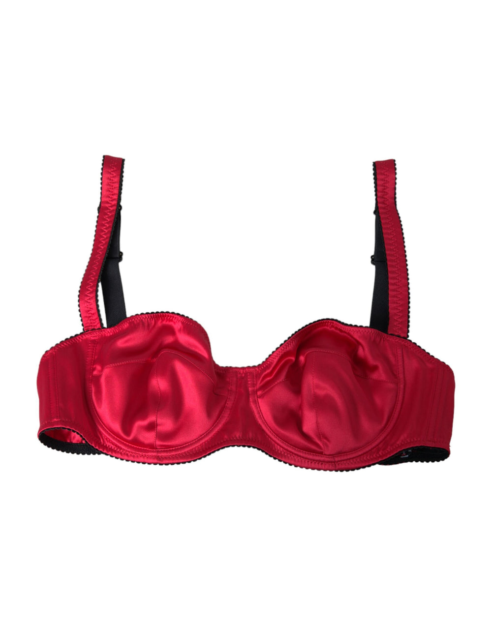Dolce & Gabbana | Bordeaux Silk Stretch Balconcino Bra Underwear