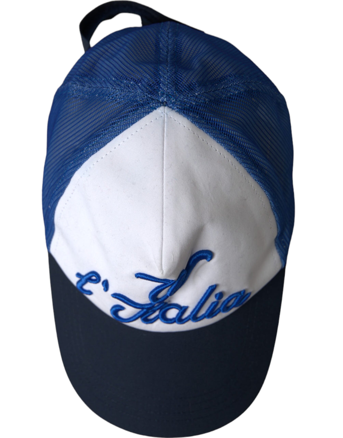 Dolce & Gabbana | Blue White Black Italia Mesh Baseball Hat