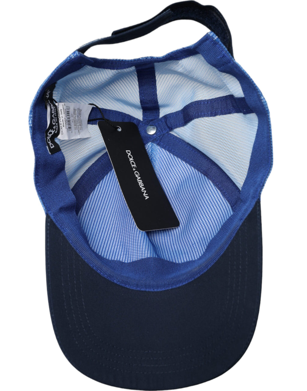 Dolce & Gabbana | Blue White Black Italia Mesh Baseball Hat