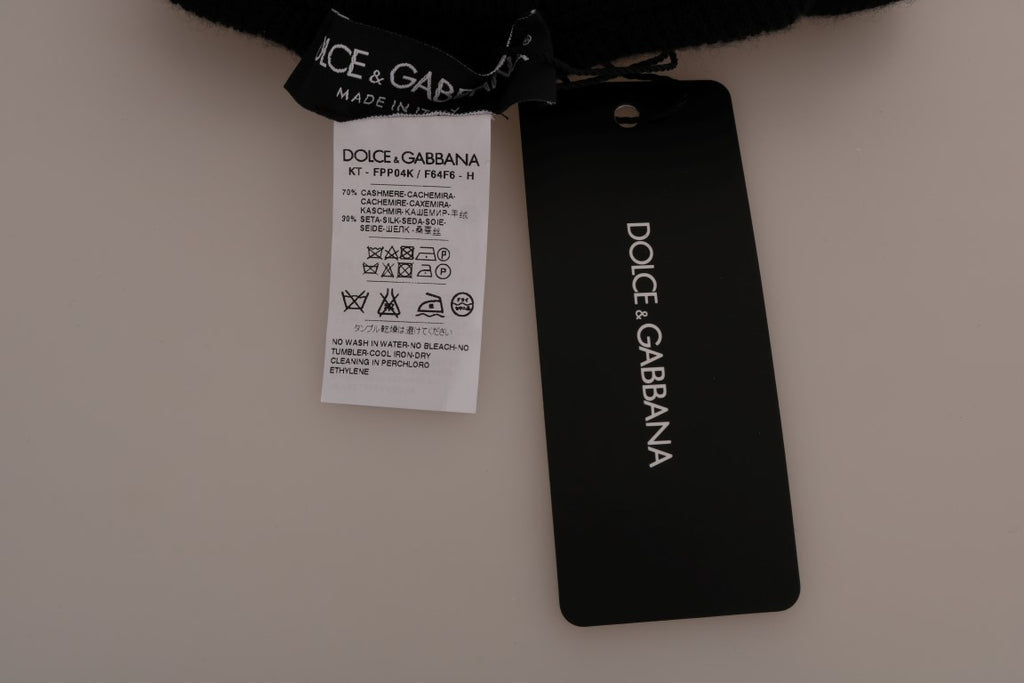 Dolce & Gabbana | Black Cashmere Silk Stretch Tights Stockings
