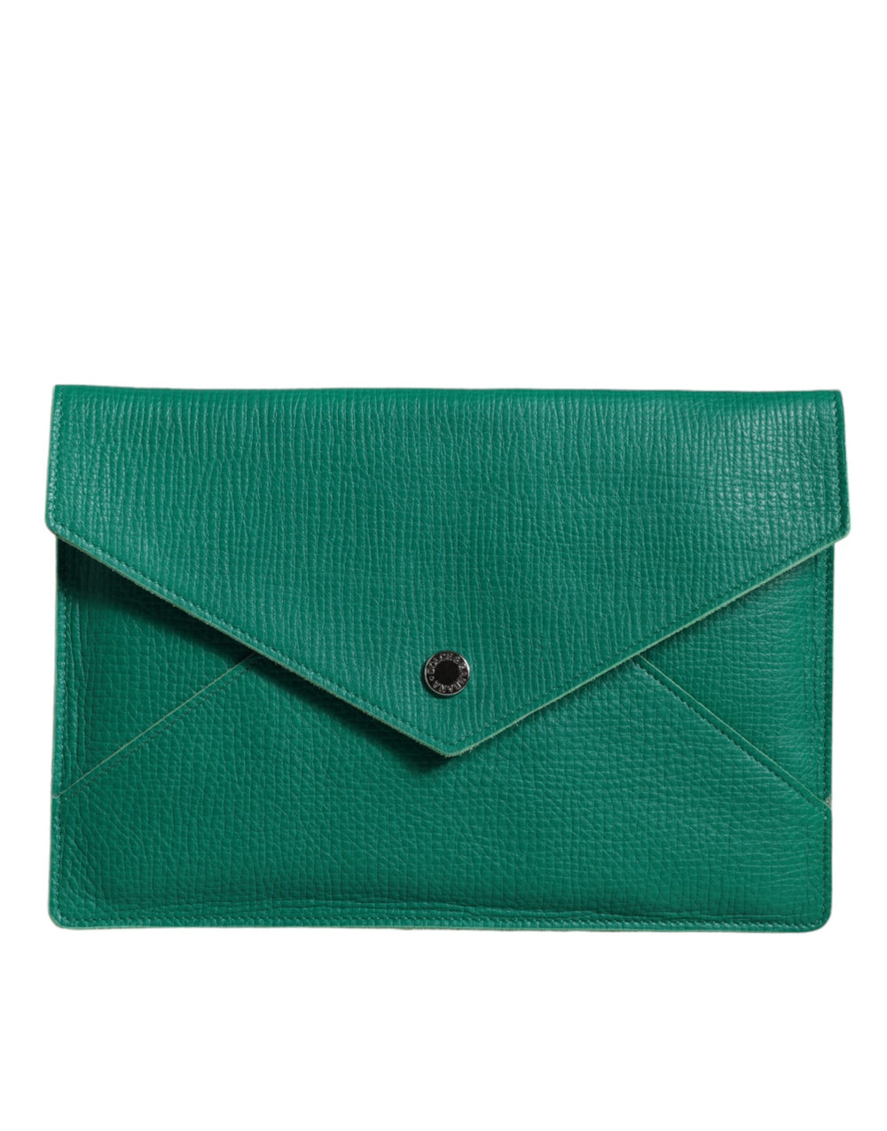 Dolce & Gabbana | Green Leather Handbag Clutch Mini Purse Pouch Tablet Case