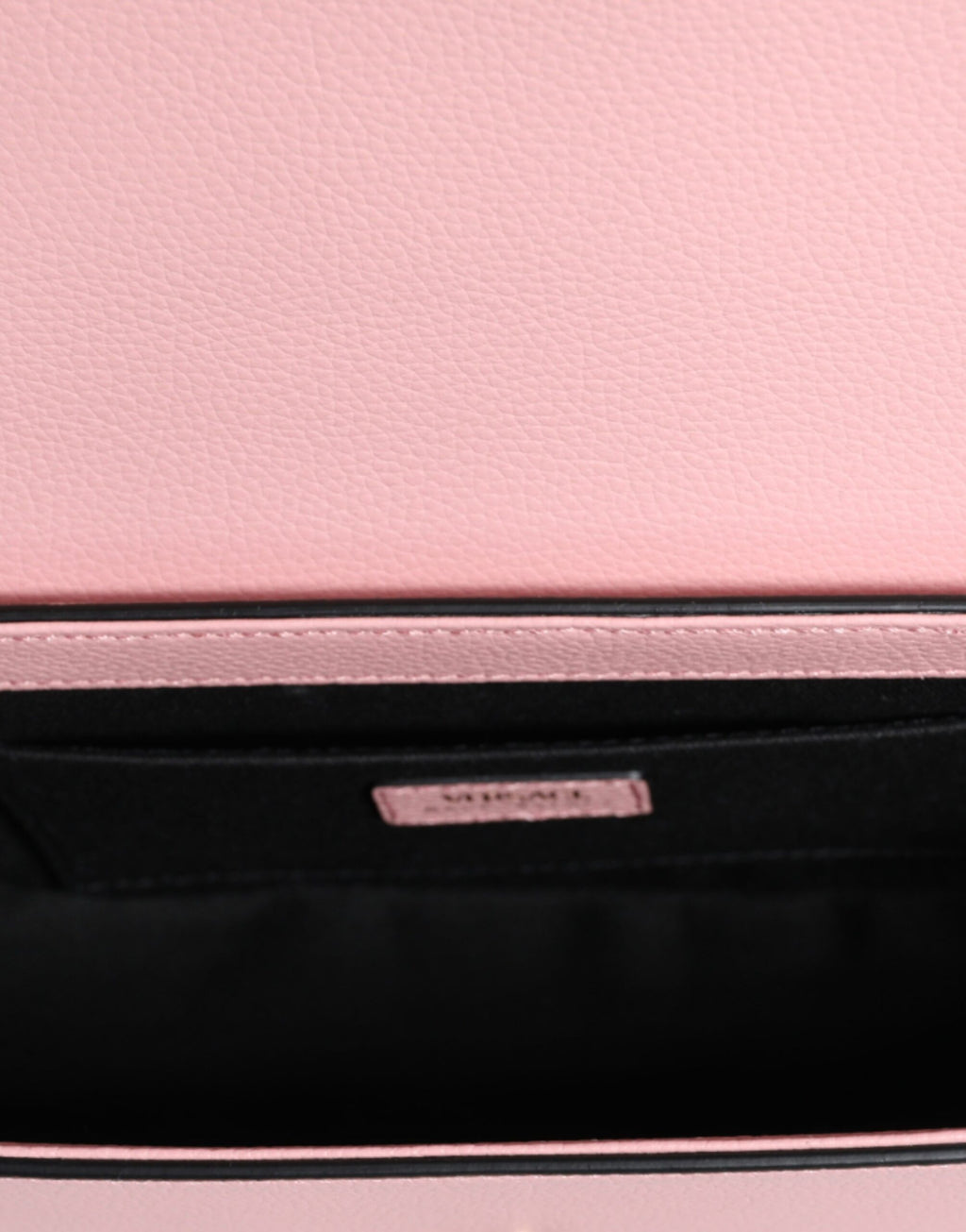 Versace | Pink Grainy Calf Leather Logo Crossbody Shoulder Bag