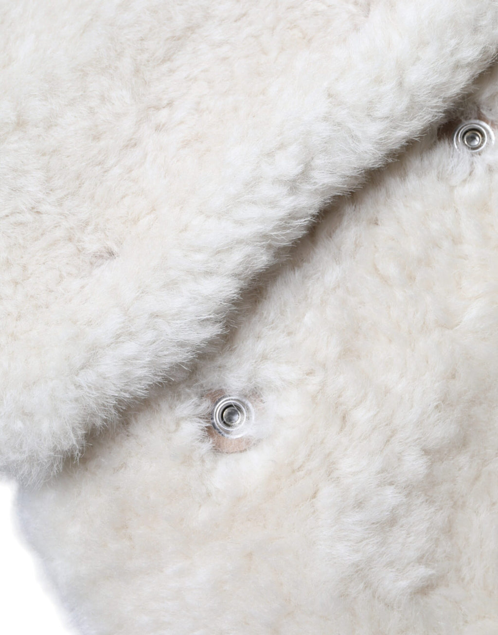 Burberry | White WARRENFORD Shearling Leather Vest Coat Jacket