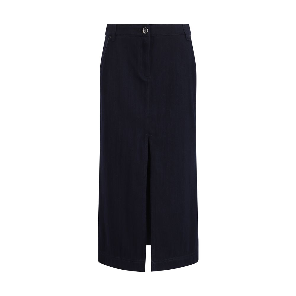 Giorgio Armani | Blue Cotton Skirt