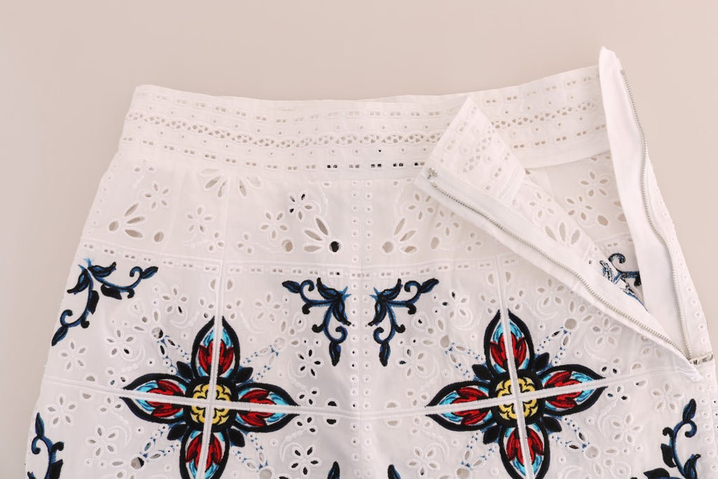 Dolce & Gabbana | Mulicolor Majolica Cutout Capri Pants